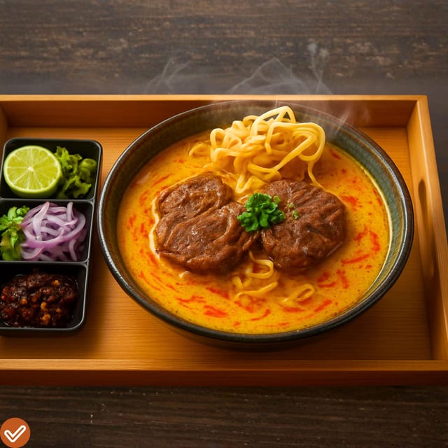 Tender Beef Shank and Tendon Slow-Braised Khao Soi