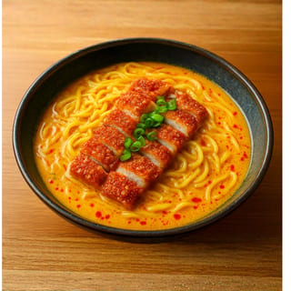 Crispy pork Khao soi