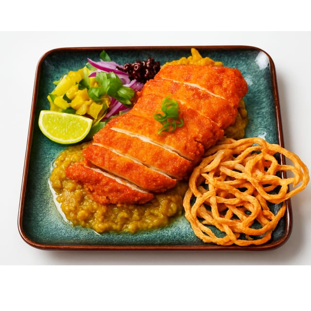 Dry Khao Soi Crispy Chicken